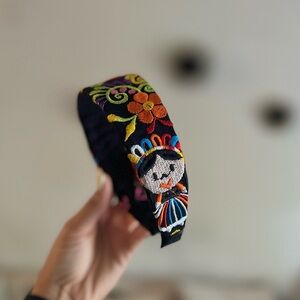 Handmade Mexican Embroidered Headband – Colorful & Unique🇲🇽